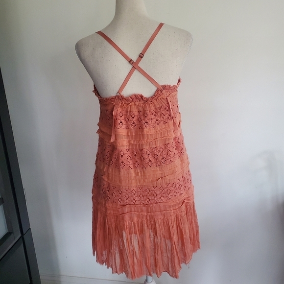 Free People Shailee Crochet Lace Ruffle Dress - Picture 5 of 10